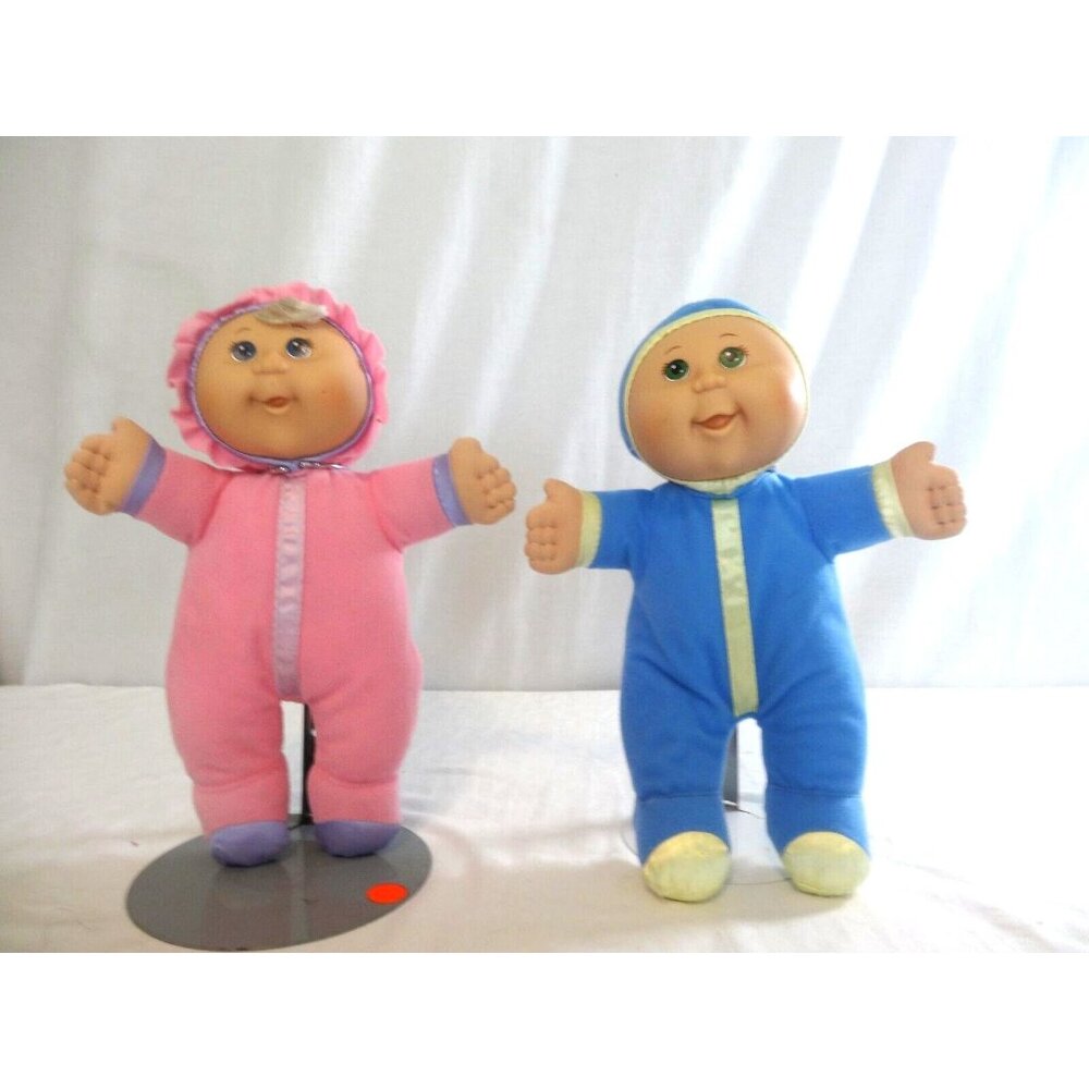 Cabbage Patch Kids CPK 2011 Blonde Lil’ Dreamer Soft‎ Baby Doll 12” Pink + Blue